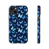 Blue Butterfly Phone Case – Aesthetic Protective Cover for iPhone & Samsung | Soft Glossy Slim Case | Nature Lover Gift