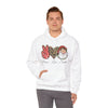 Peace Love Santa Gildan 18500 Hooded Sweatshirt – Cozy Christmas Hoodie | Holiday Spirit Pullover | Festive Santa Sweatshirt