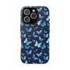 Blue Butterfly Phone Case – Aesthetic Protective Cover for iPhone & Samsung | Soft Glossy Slim Case | Nature Lover Gift
