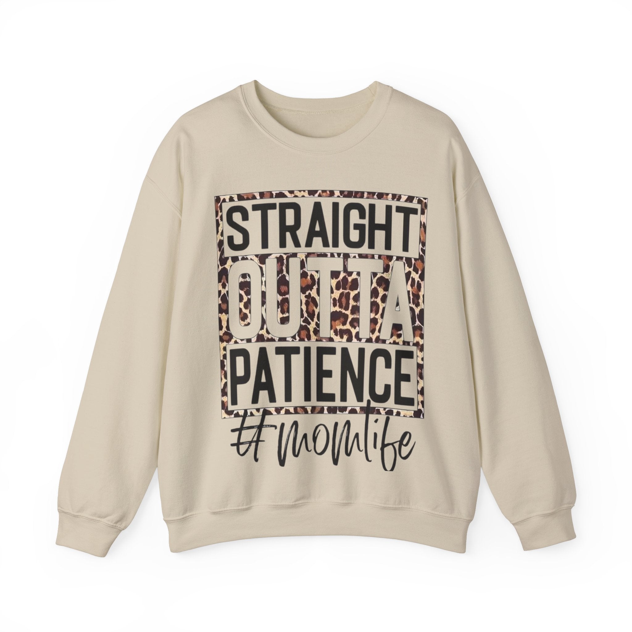 Sweatshirt Straight Otta Patients Mom Life Print