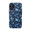 Blue Butterfly Phone Case – Aesthetic Protective Cover for iPhone & Samsung | Soft Glossy Slim Case | Nature Lover Gift