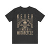 Never Underestimate an Old Man with a Motorcycle T-Shirt – Biker Dad Gift | Funny Biker Quote Shirt | Motorcycle Grandpa Tee