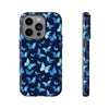 Blue Butterfly Phone Case – Aesthetic Protective Cover for iPhone & Samsung | Soft Glossy Slim Case | Nature Lover Gift