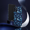 Blue Butterfly Phone Case – Aesthetic Protective Cover for iPhone & Samsung | Soft Glossy Slim Case | Nature Lover Gift