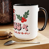 Jesus is the Reason Christmas Two-Tone Coffee Mugs, 15oz