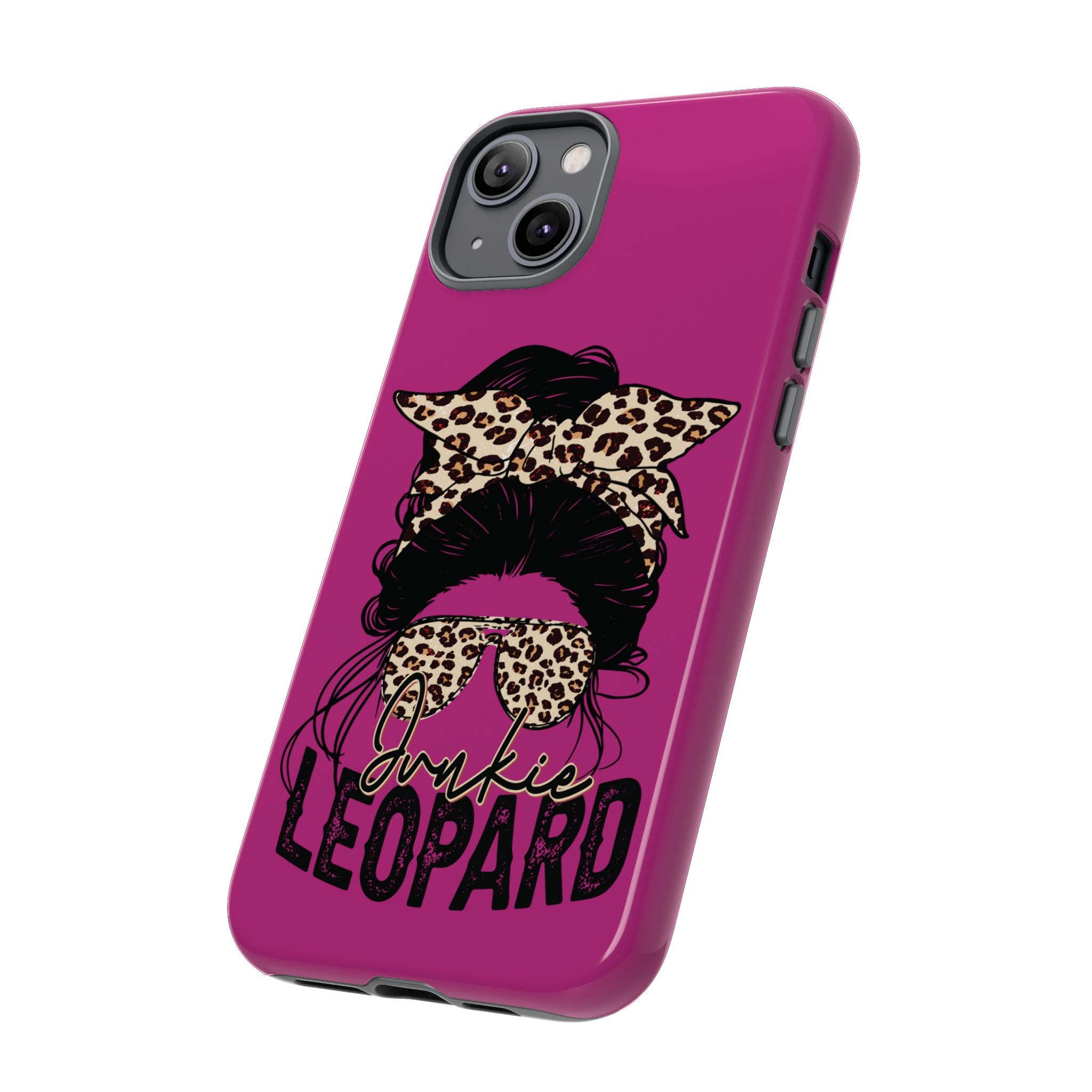 Leopard Junkie Tough Phone Case – Animal Print Protective Cover | Bold Aesthetic Phone Case | Wild & Stylish iPhone Case