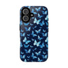 Blue Butterfly Phone Case – Aesthetic Protective Cover for iPhone & Samsung | Soft Glossy Slim Case | Nature Lover Gift