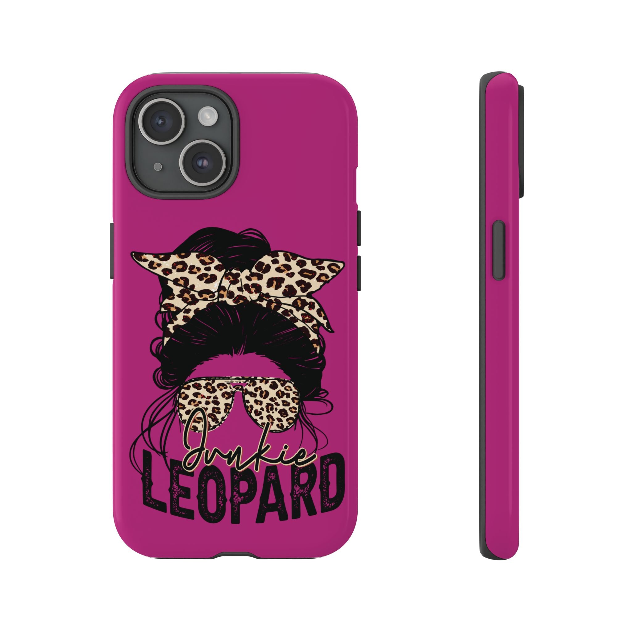 Leopard Junkie Tough Phone Case – Animal Print Protective Cover | Bold Aesthetic Phone Case | Wild & Stylish iPhone Case