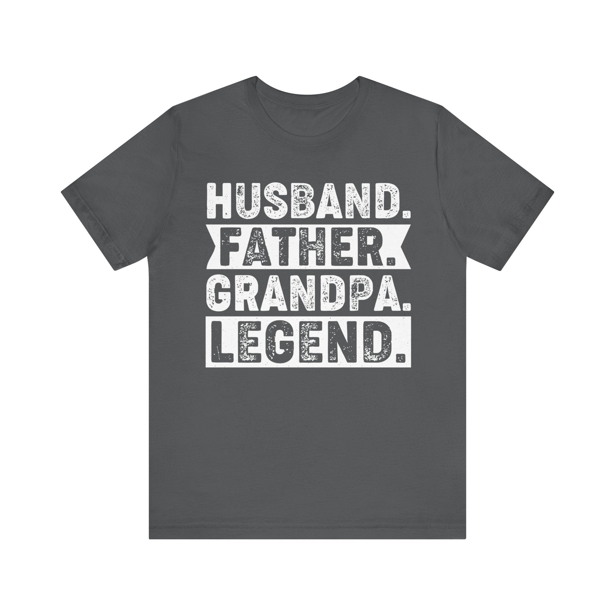 HUSBAND FATHER GRANDPA LEDGEND Unisex Jersey Short Sleeve Tee