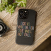 God Is With Her She Will Not Fail Tough Phone Case – Christian Protective Phone Cover | Inspirational Bible Verse Case | Faith-Based Gift