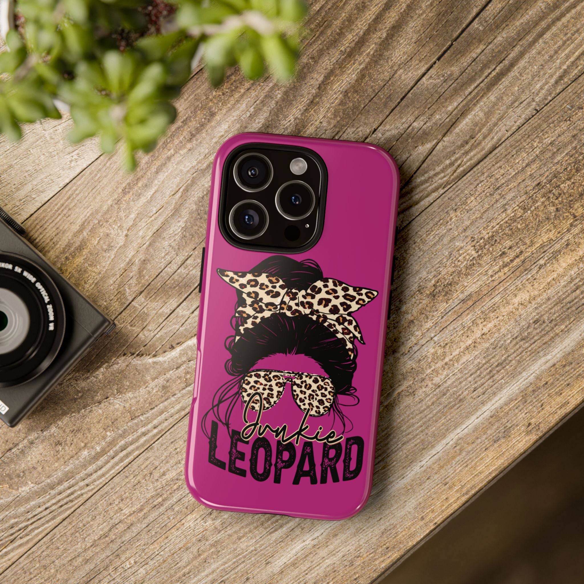 Leopard Junkie Tough Phone Case – Animal Print Protective Cover | Bold Aesthetic Phone Case | Wild & Stylish iPhone Case