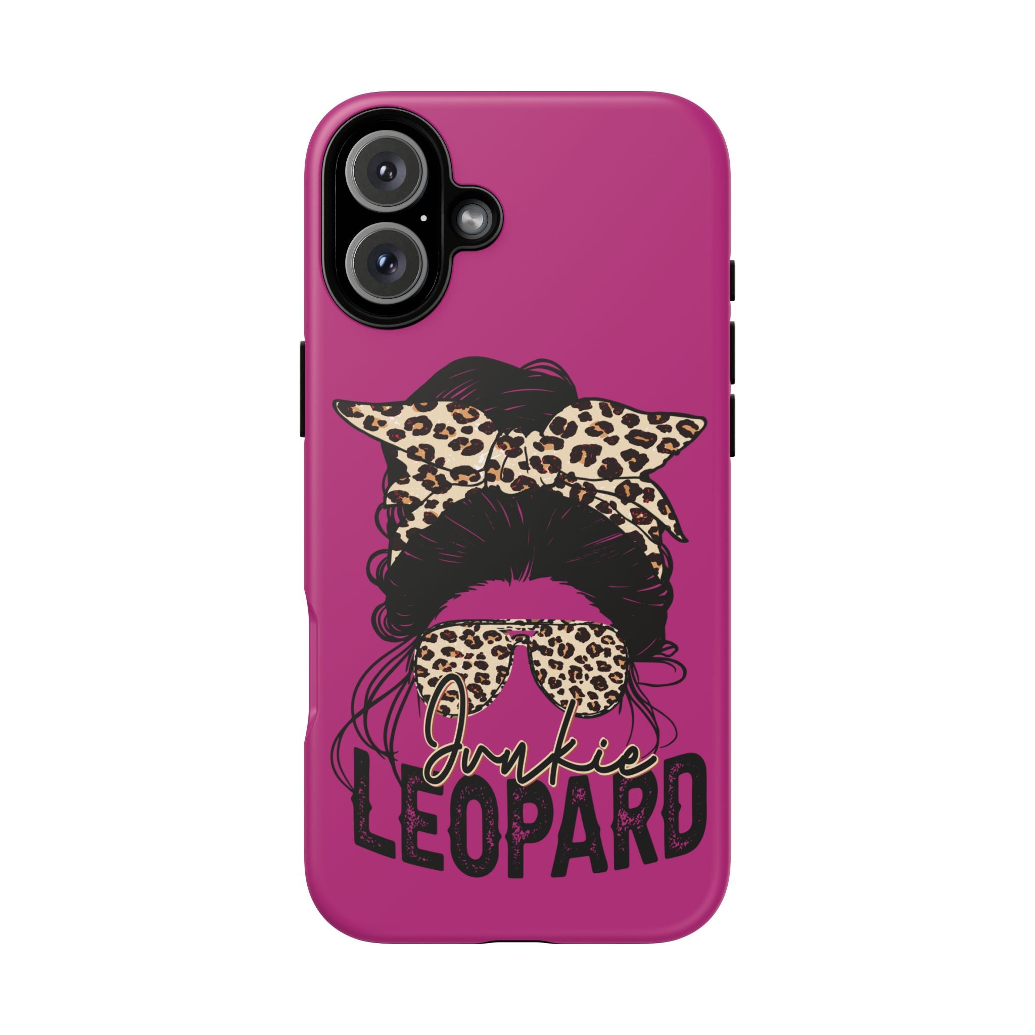 Leopard Junkie Tough Phone Case – Animal Print Protective Cover | Bold Aesthetic Phone Case | Wild & Stylish iPhone Case