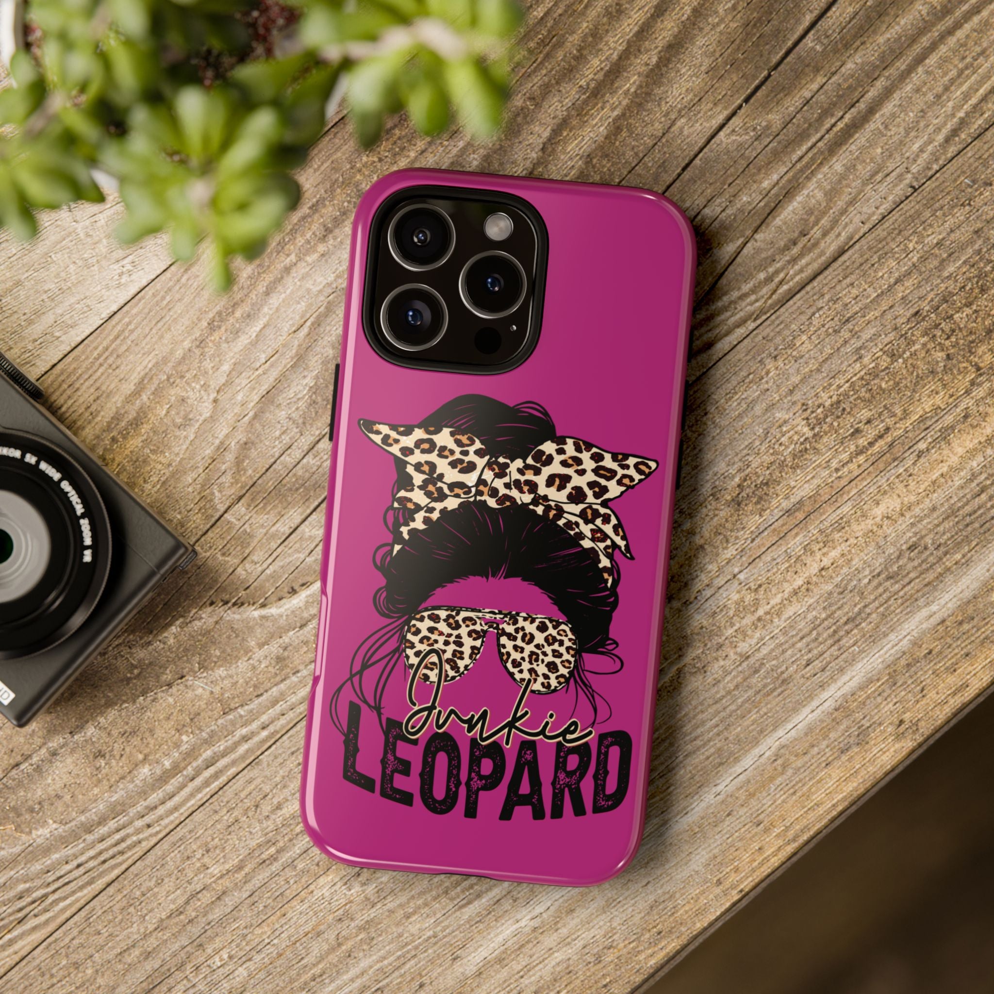 Leopard Junkie Tough Phone Case – Animal Print Protective Cover | Bold Aesthetic Phone Case | Wild & Stylish iPhone Case