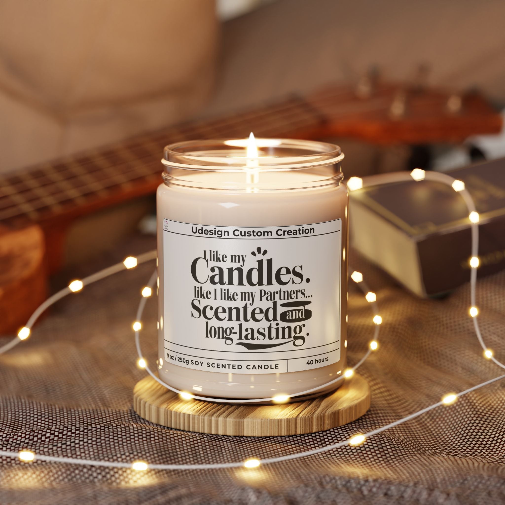 I Like My Candles Like I Like My Partner – Scented & Long Lasting 9oz Soy Candle