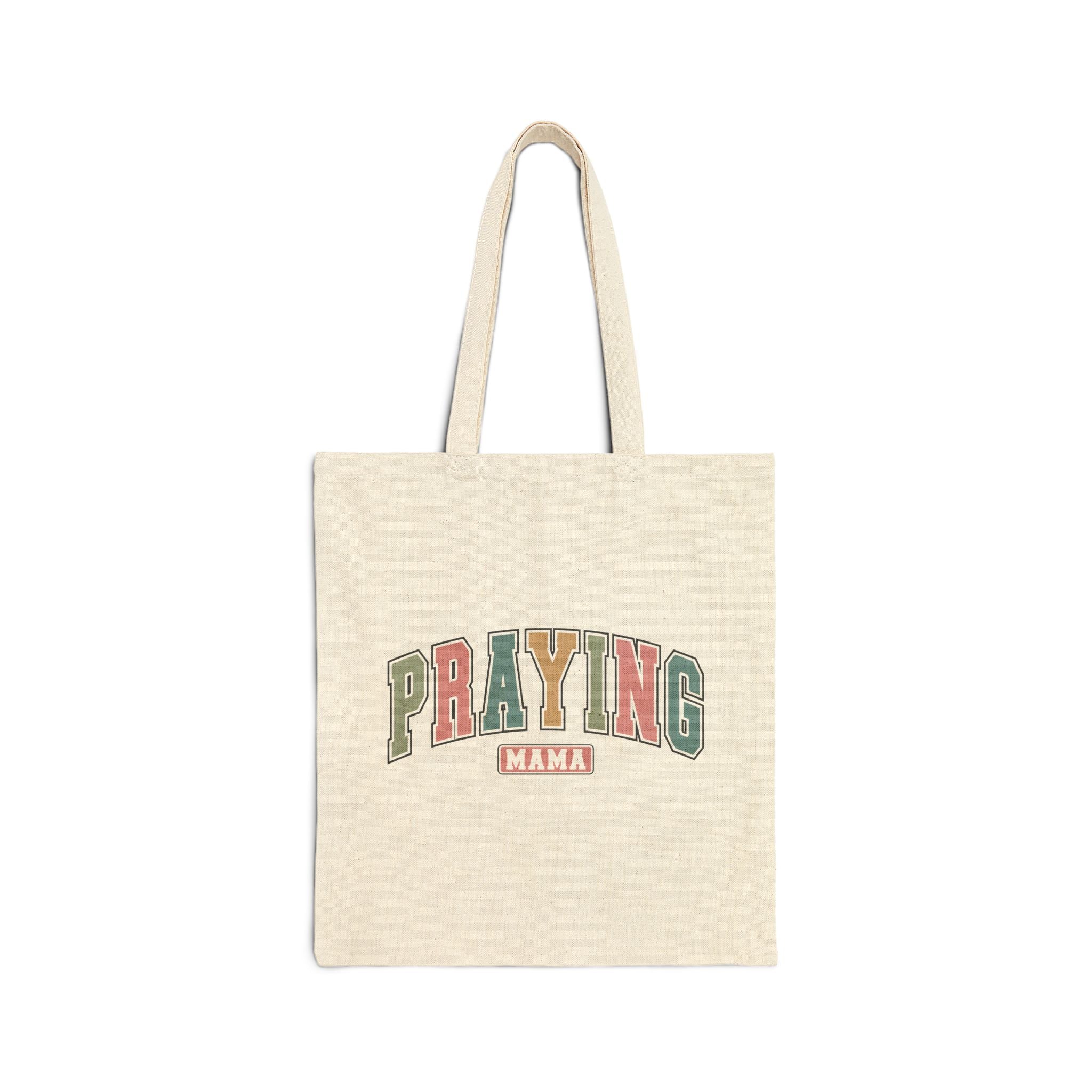 Praying Mama Cotton Tote Bag