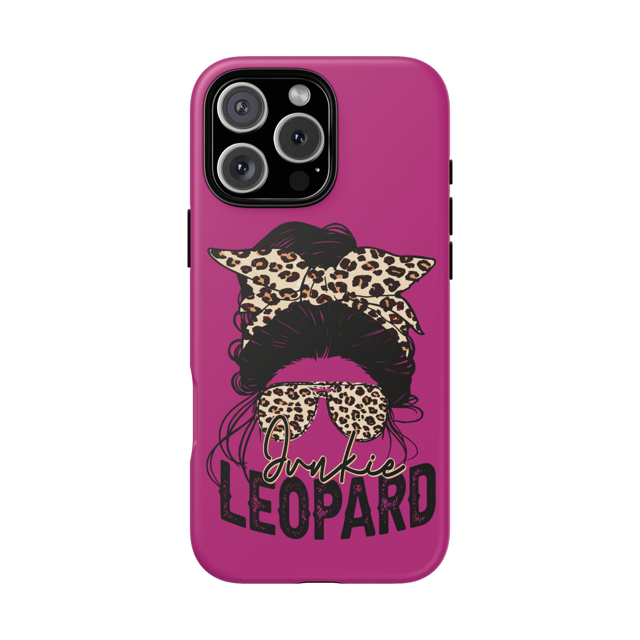 Leopard Junkie Tough Phone Case – Animal Print Protective Cover | Bold Aesthetic Phone Case | Wild & Stylish iPhone Case
