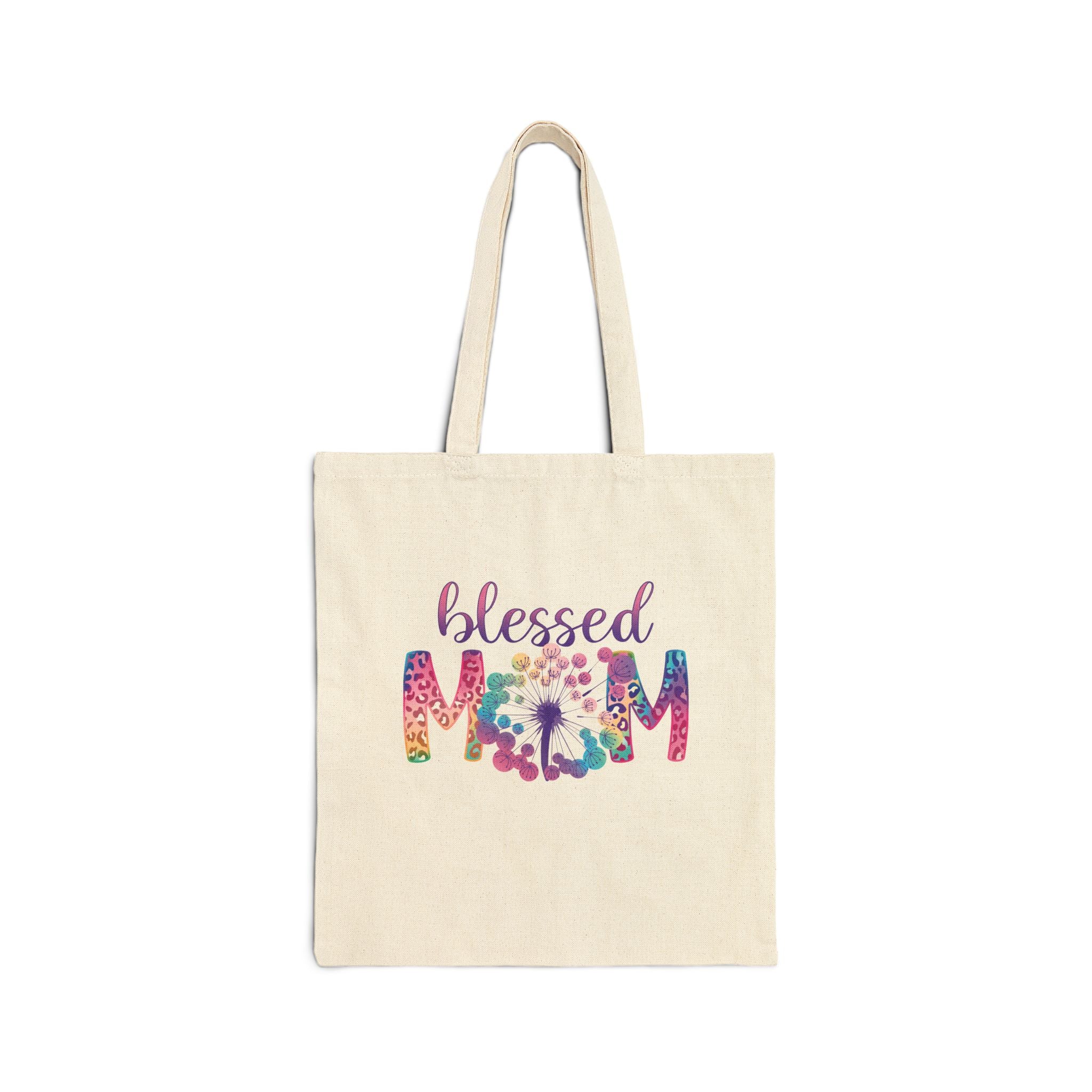 Blessed Mom Cotton Canvas Tote Bag