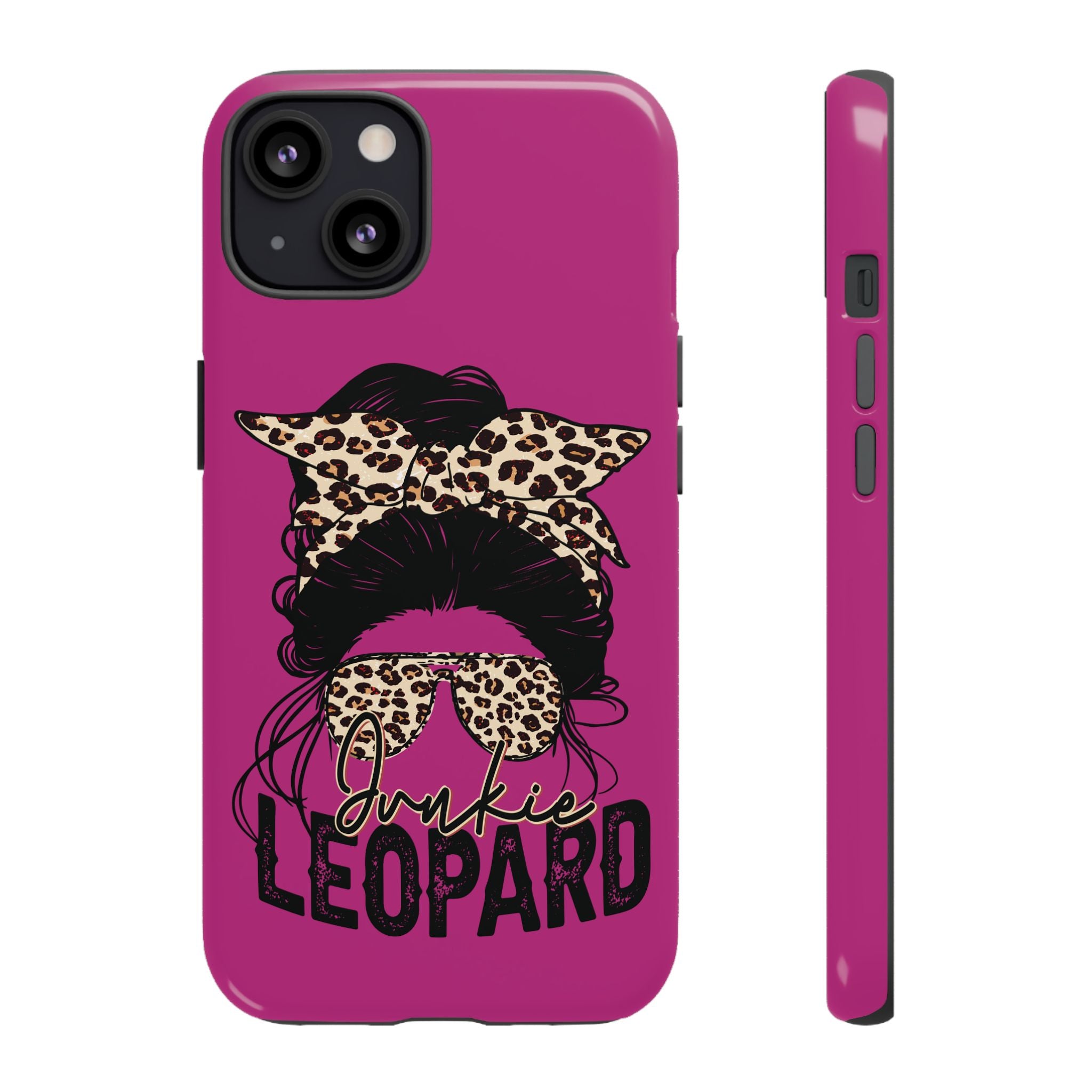 Leopard Junkie Tough Phone Case – Animal Print Protective Cover | Bold Aesthetic Phone Case | Wild & Stylish iPhone Case