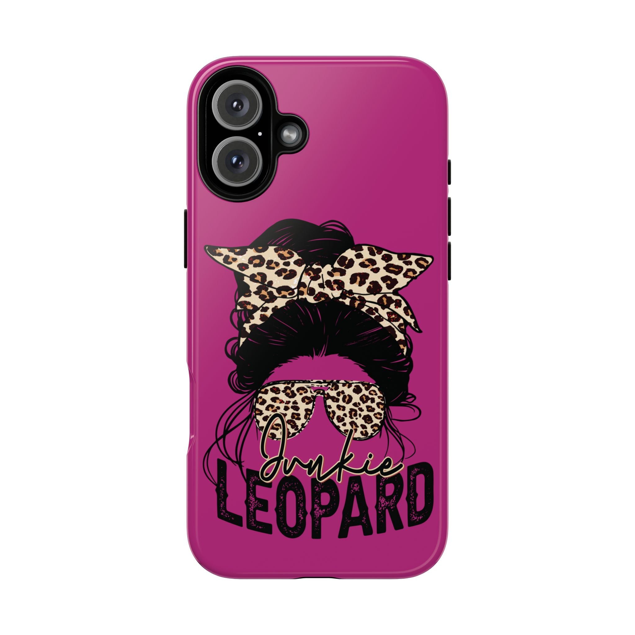 Leopard Junkie Tough Phone Case – Animal Print Protective Cover | Bold Aesthetic Phone Case | Wild & Stylish iPhone Case