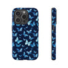 Blue Butterfly Phone Case – Aesthetic Protective Cover for iPhone & Samsung | Soft Glossy Slim Case | Nature Lover Gift