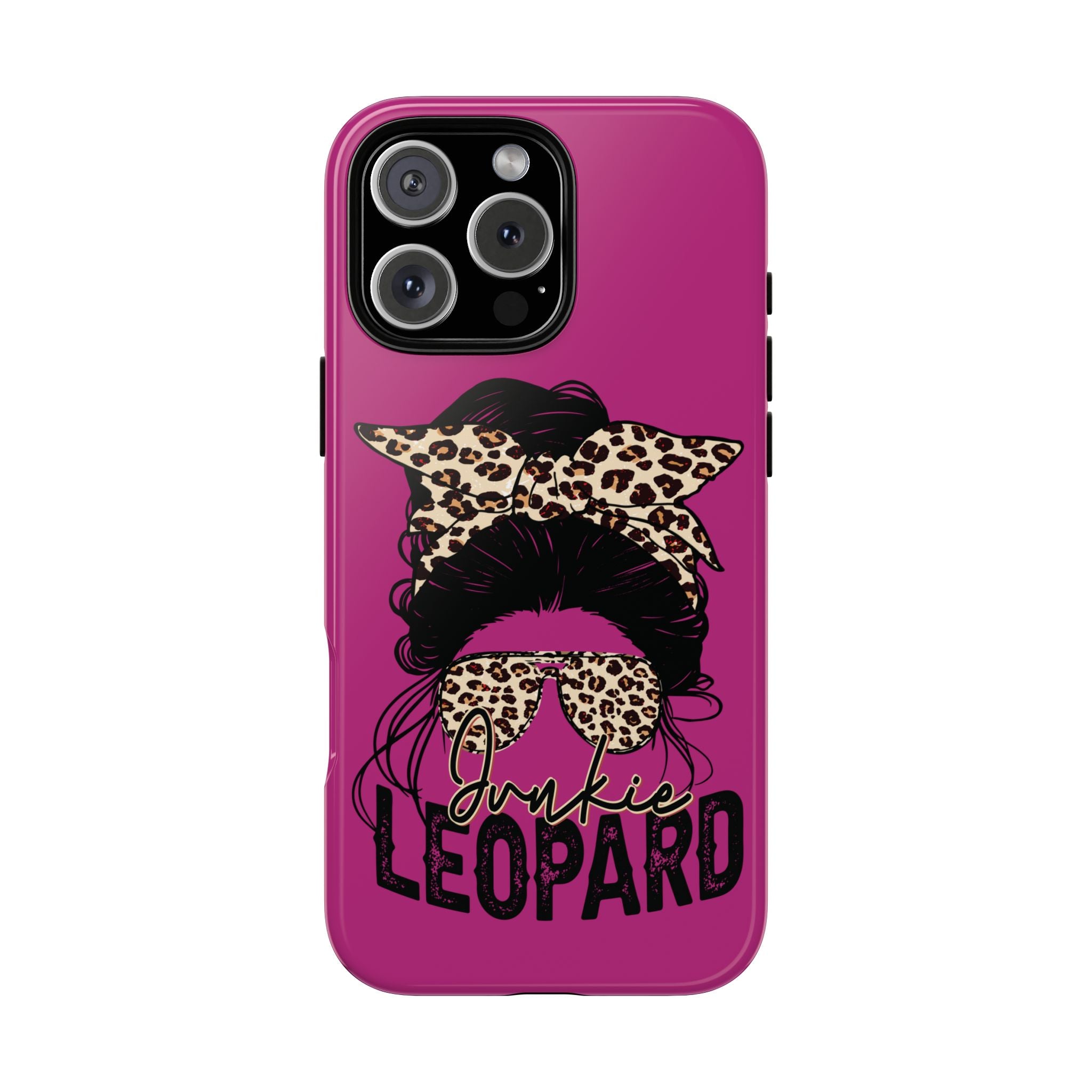 Leopard Junkie Tough Phone Case – Animal Print Protective Cover | Bold Aesthetic Phone Case | Wild & Stylish iPhone Case