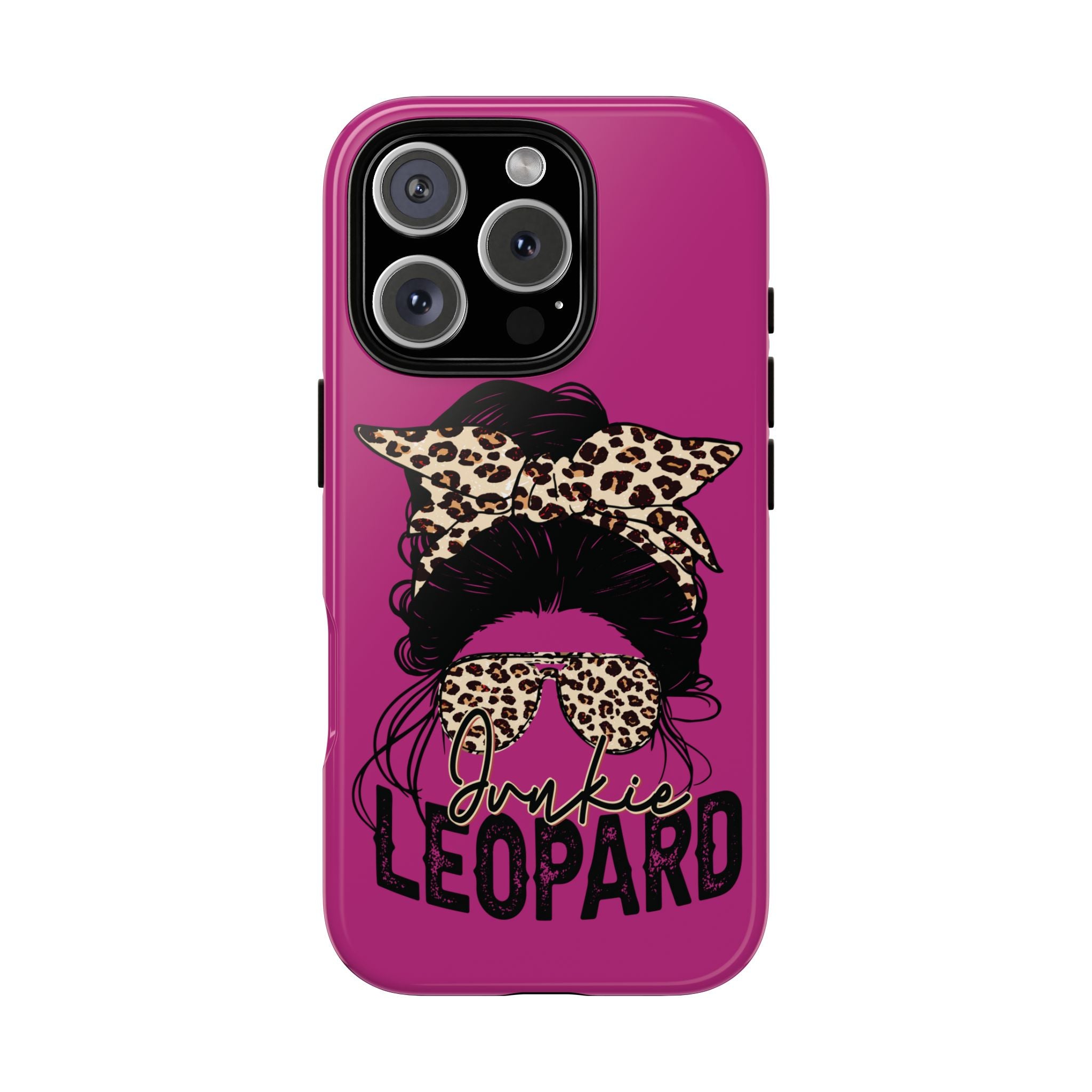 Leopard Junkie Tough Phone Case – Animal Print Protective Cover | Bold Aesthetic Phone Case | Wild & Stylish iPhone Case
