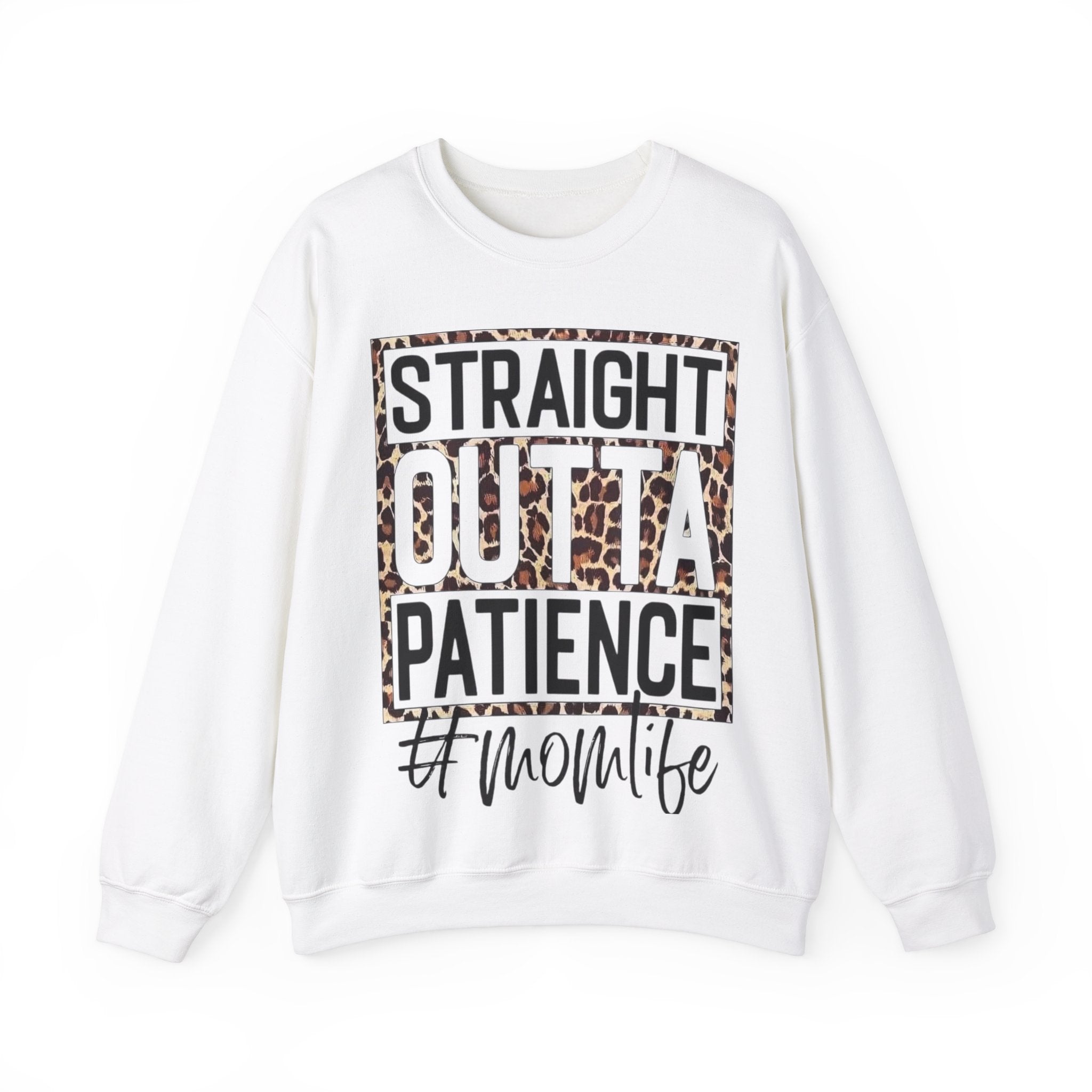 Sweatshirt Straight Otta Patients Mom Life Print