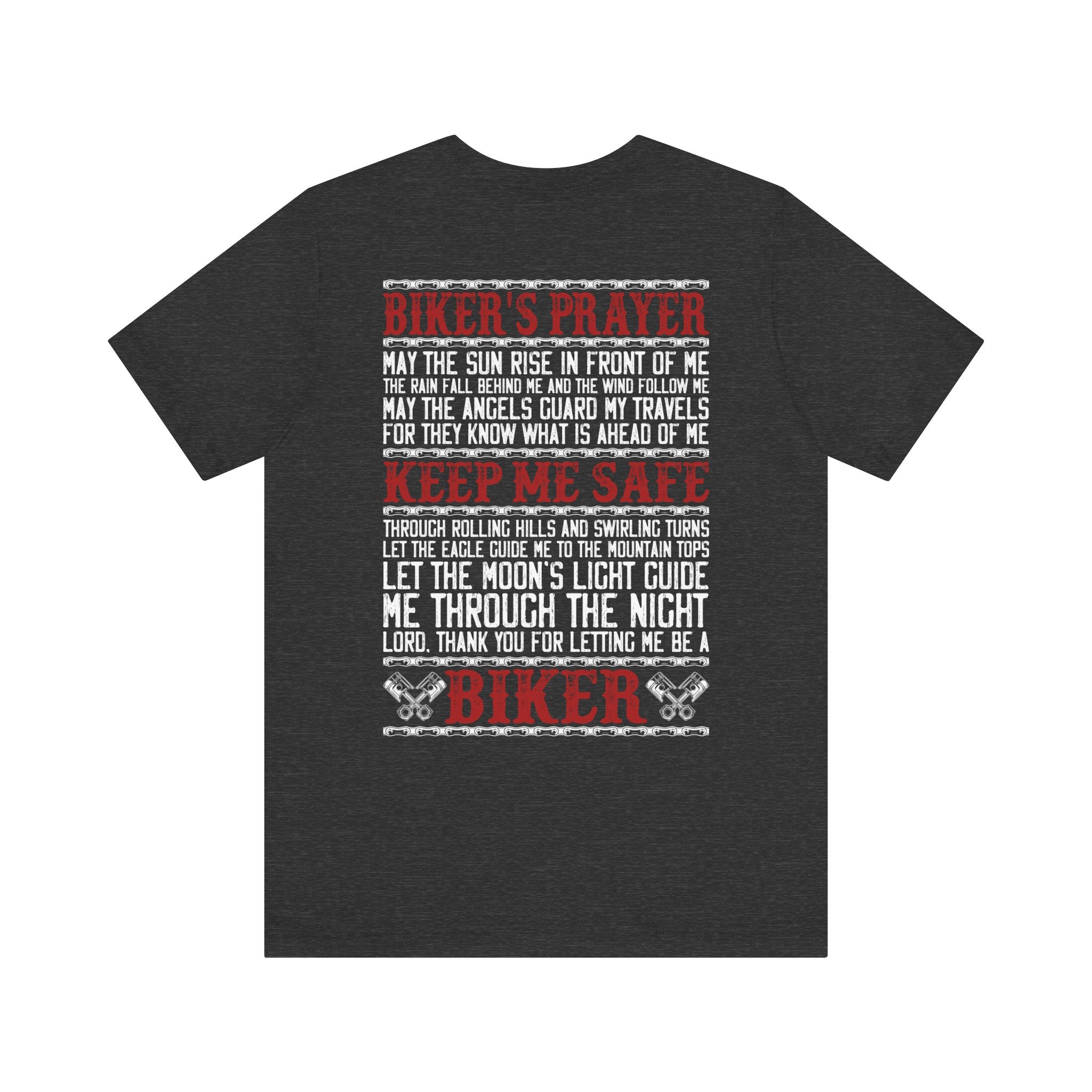 Biker Prayers Shirt – Motorcycle Faith Tee | Ride Safe Prayer Shirt | Inspirational Biker Apparel | Gift for Riders