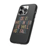 God Is With Her She Will Not Fail Tough Phone Case – Christian Protective Phone Cover | Inspirational Bible Verse Case | Faith-Based Gift