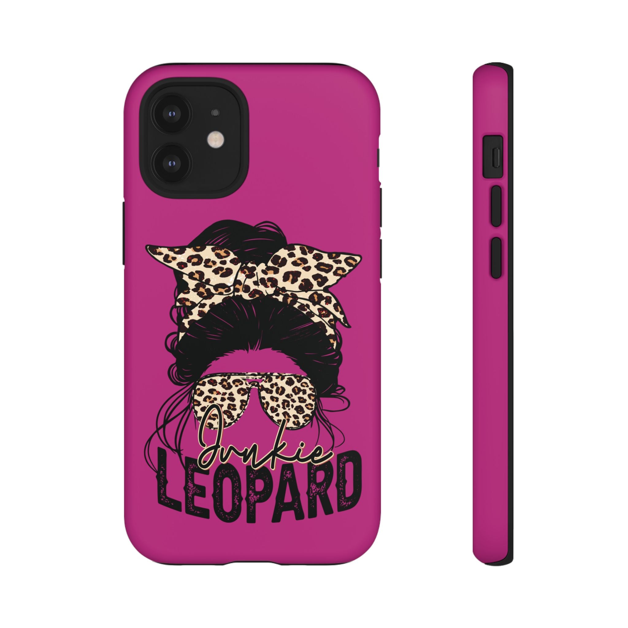 Leopard Junkie Tough Phone Case – Animal Print Protective Cover | Bold Aesthetic Phone Case | Wild & Stylish iPhone Case