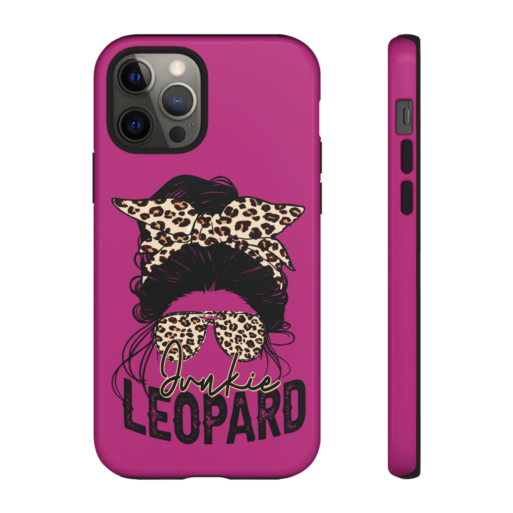 Leopard Junkie Tough Phone Case – Animal Print Protective Cover | Bold Aesthetic Phone Case | Wild & Stylish iPhone Case