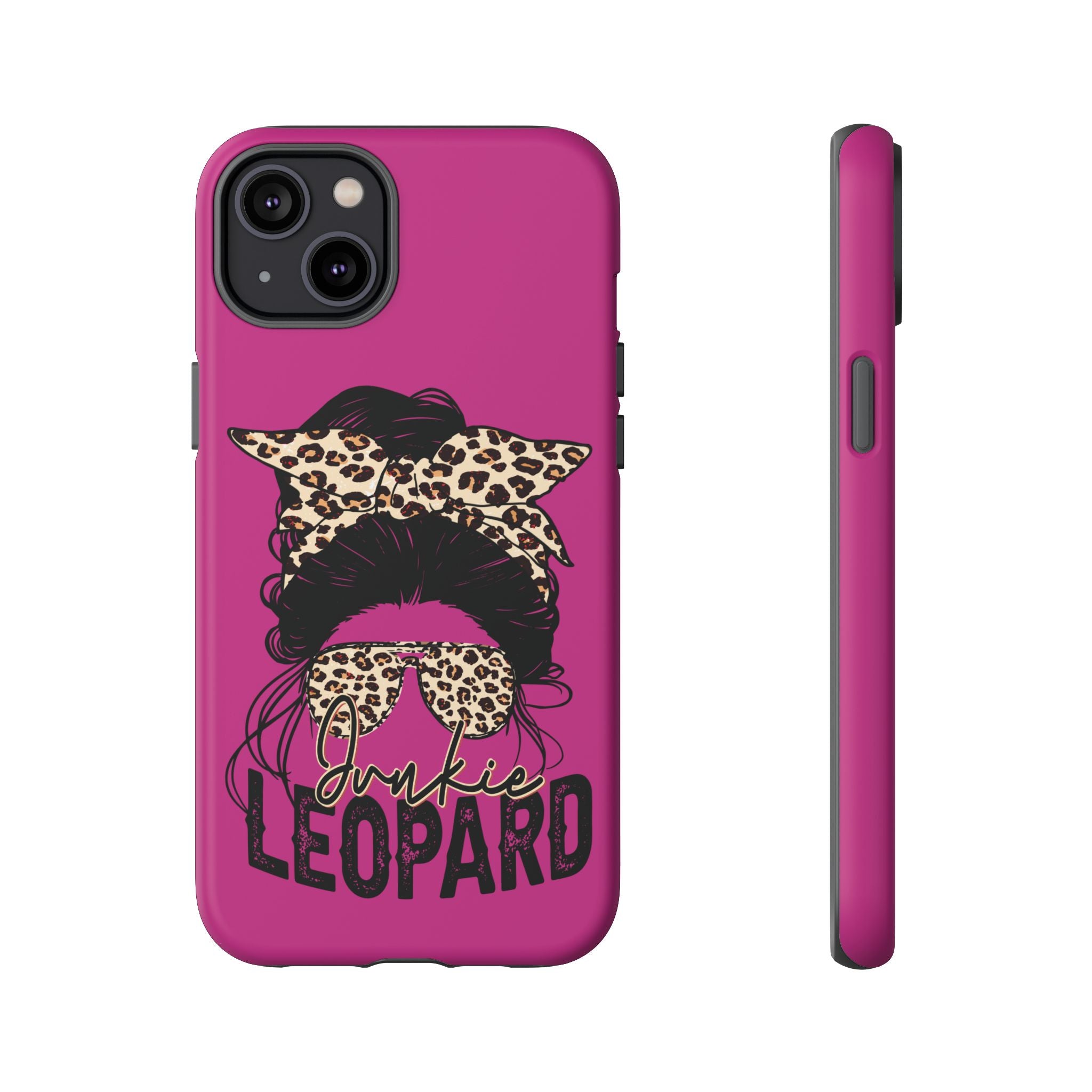 Leopard Junkie Tough Phone Case – Animal Print Protective Cover | Bold Aesthetic Phone Case | Wild & Stylish iPhone Case