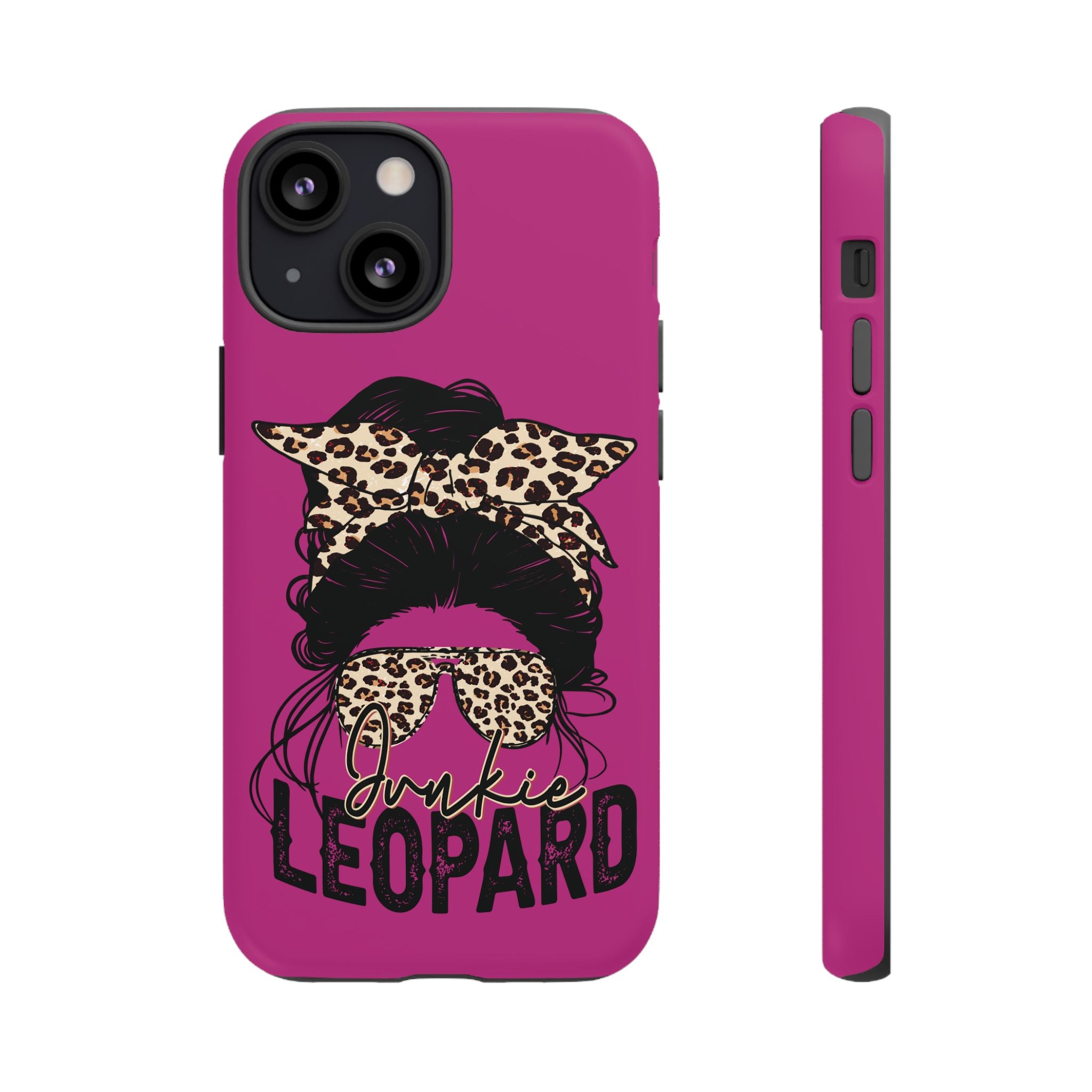 Leopard Junkie Tough Phone Case – Animal Print Protective Cover | Bold Aesthetic Phone Case | Wild & Stylish iPhone Case