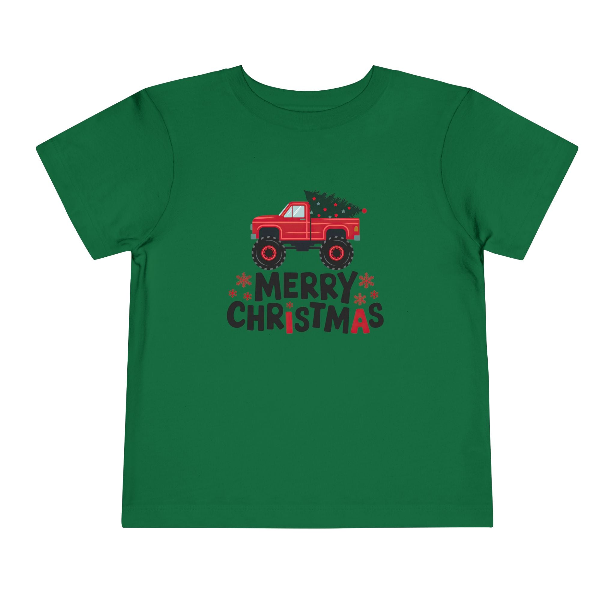 Merry Christmas with a Truck Toddler Tshirt