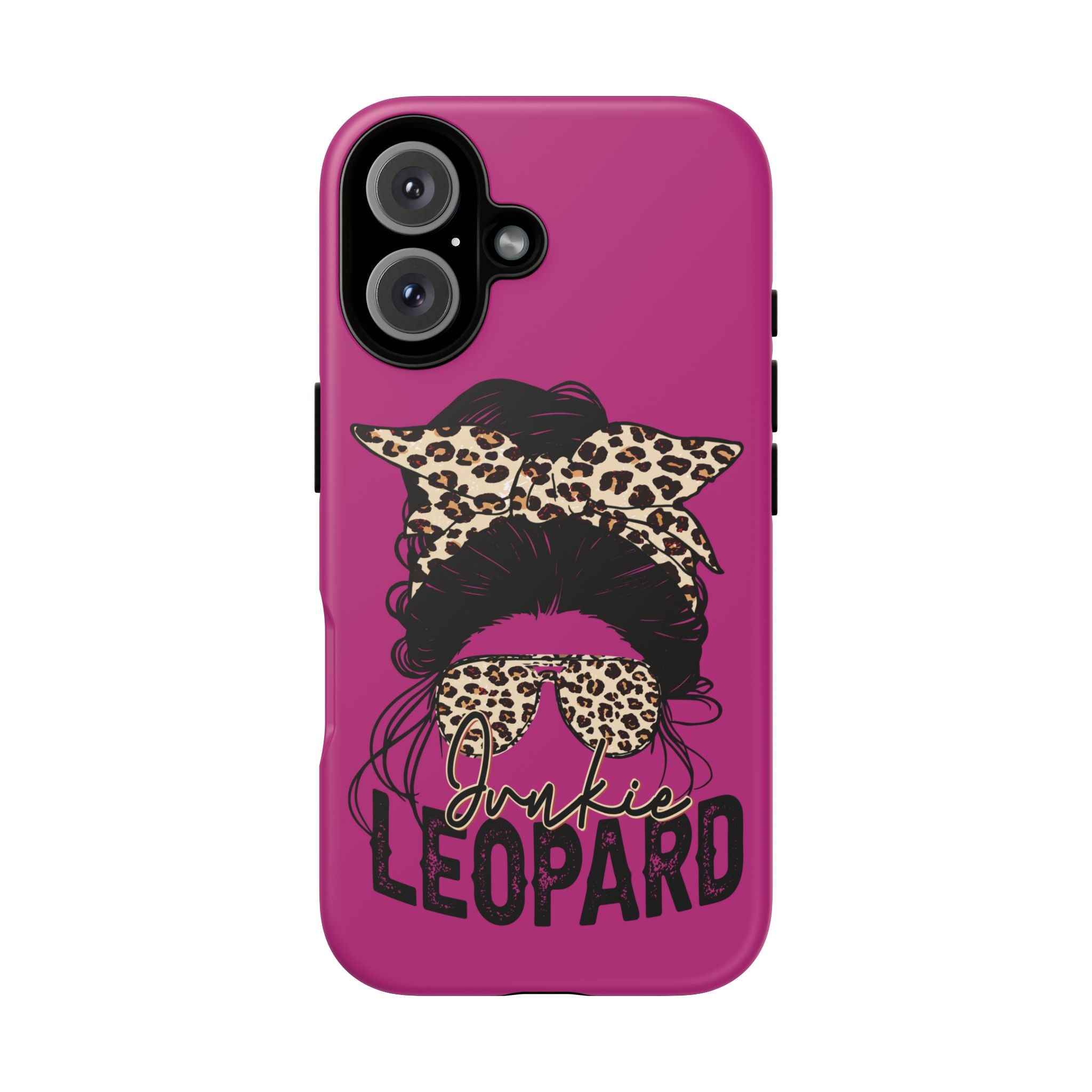 Leopard Junkie Tough Phone Case – Animal Print Protective Cover | Bold Aesthetic Phone Case | Wild & Stylish iPhone Case