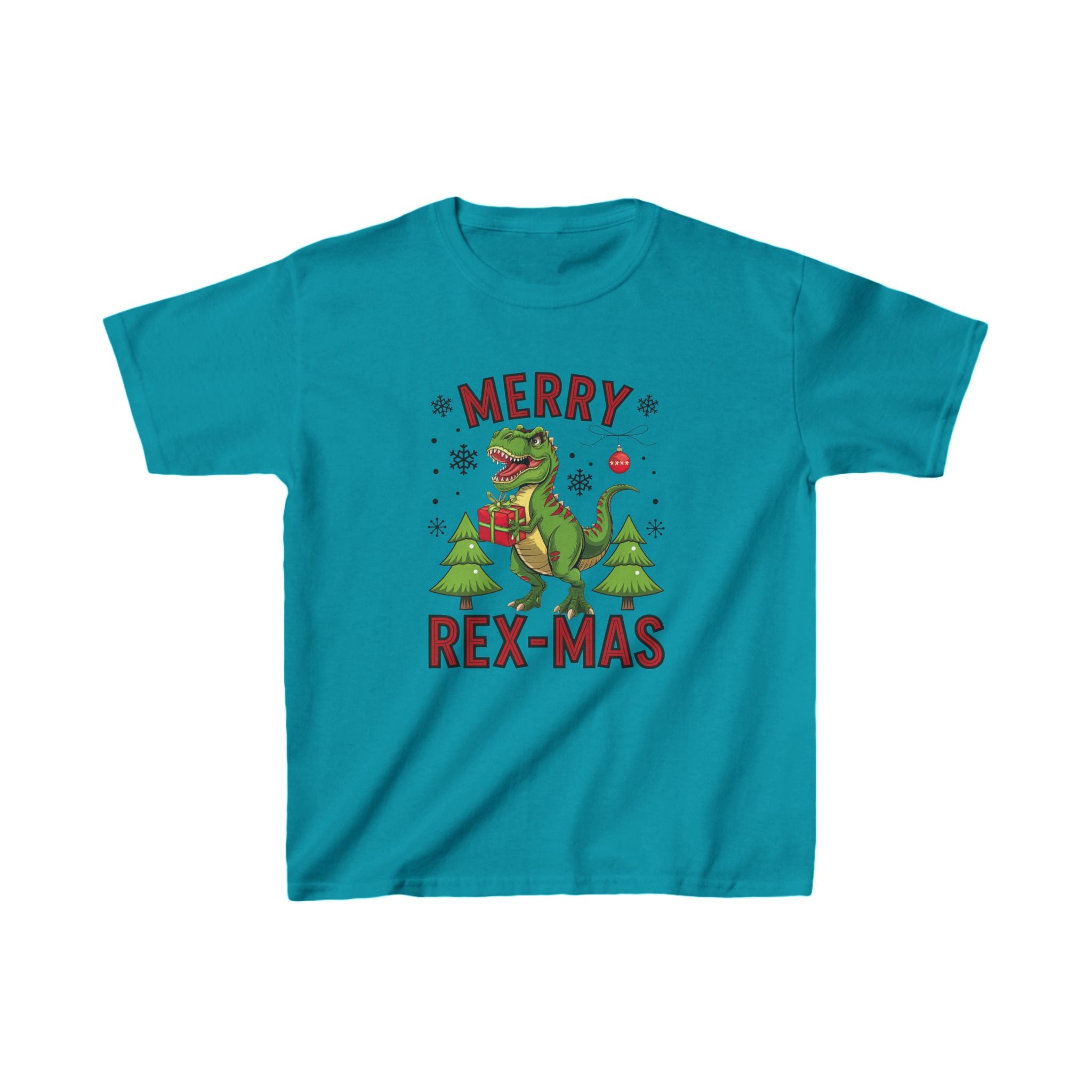 Merry Rex-Mas" Kids T-Shirt