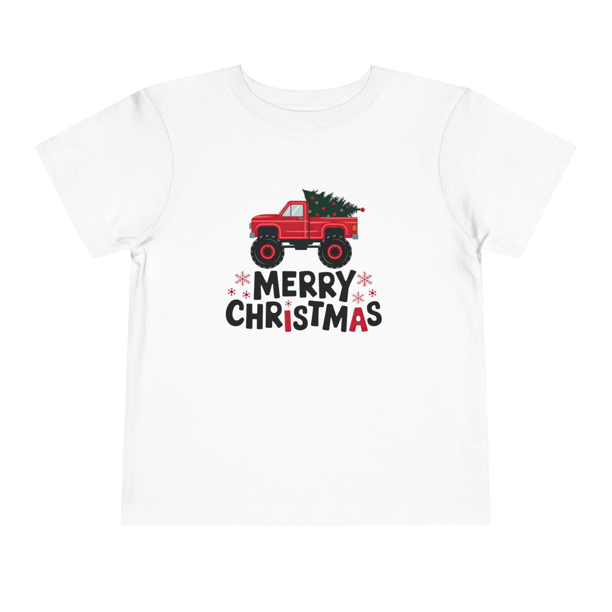 Merry Christmas with a Truck Toddler Tshirt