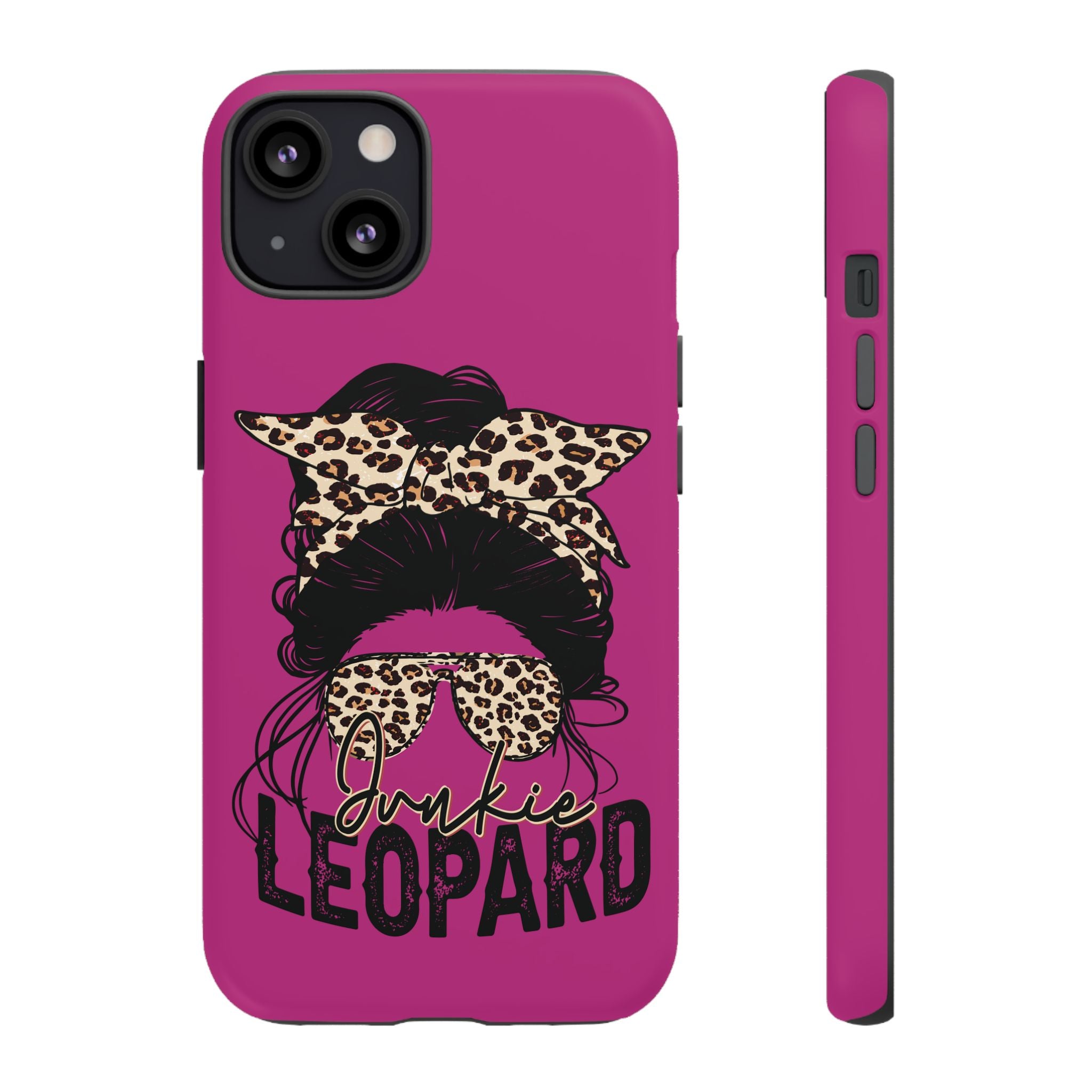 Leopard Junkie Tough Phone Case – Animal Print Protective Cover | Bold Aesthetic Phone Case | Wild & Stylish iPhone Case