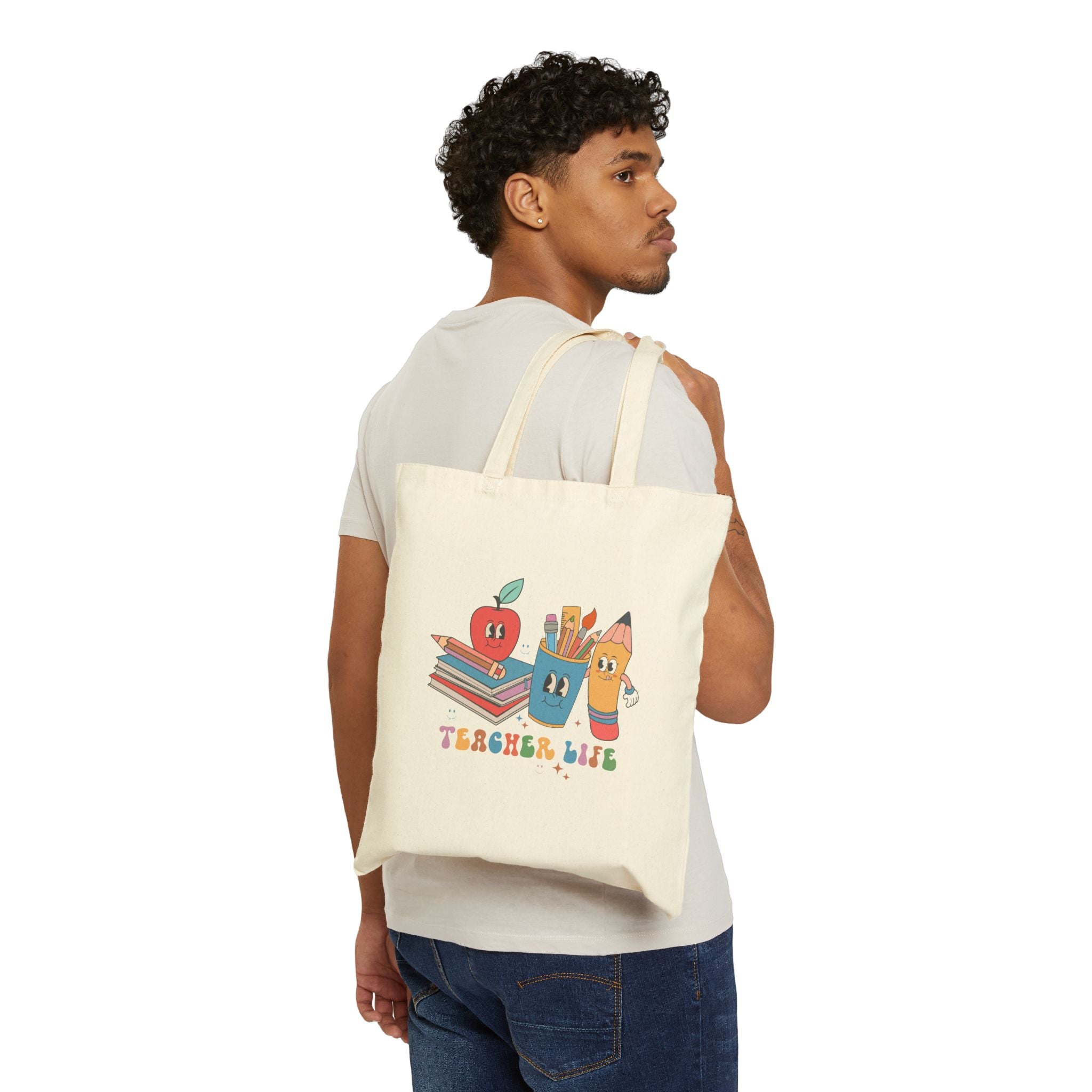 Teacher’s Life Cotton Tote Bag | Everyday Teacher Tote