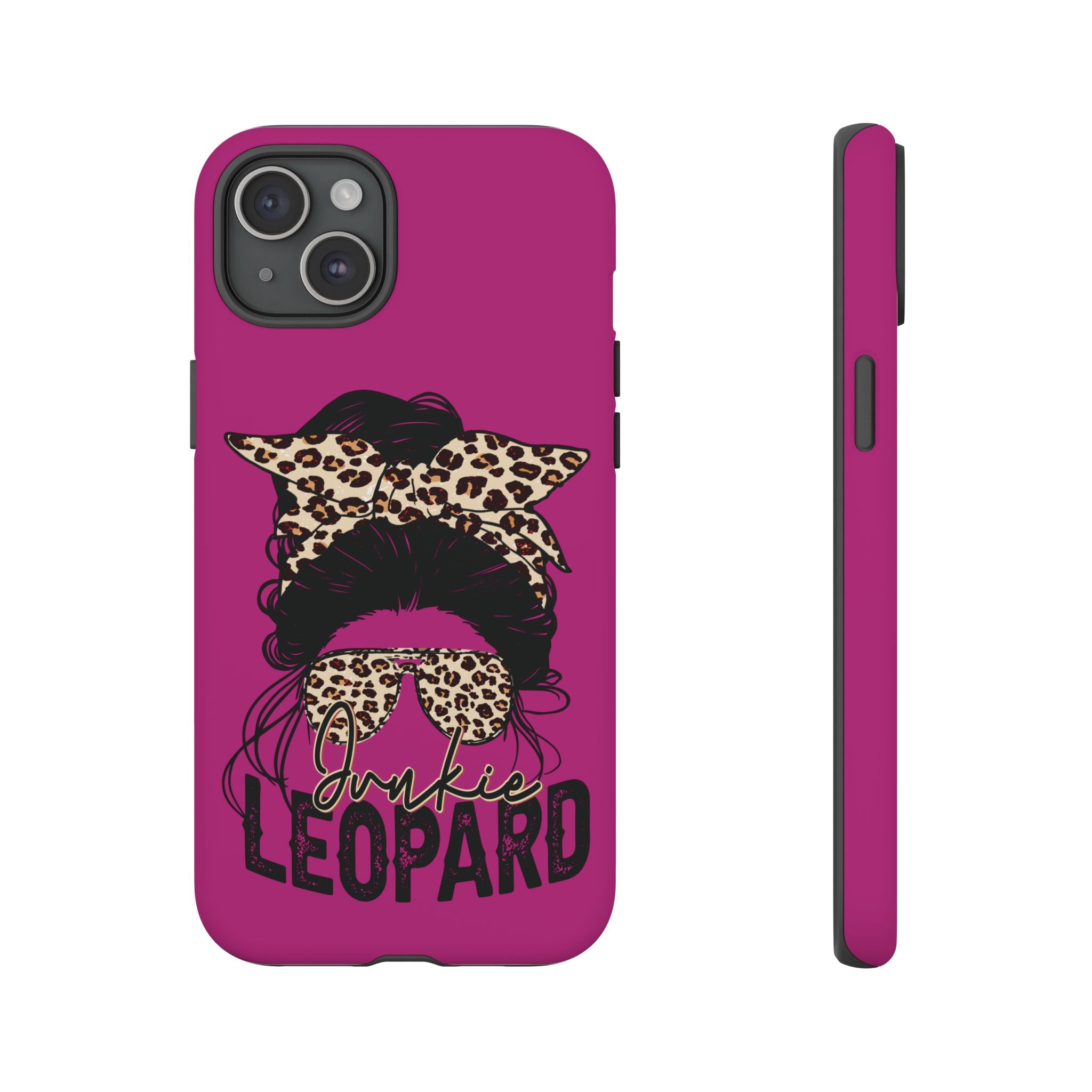 Leopard Junkie Tough Phone Case – Animal Print Protective Cover | Bold Aesthetic Phone Case | Wild & Stylish iPhone Case