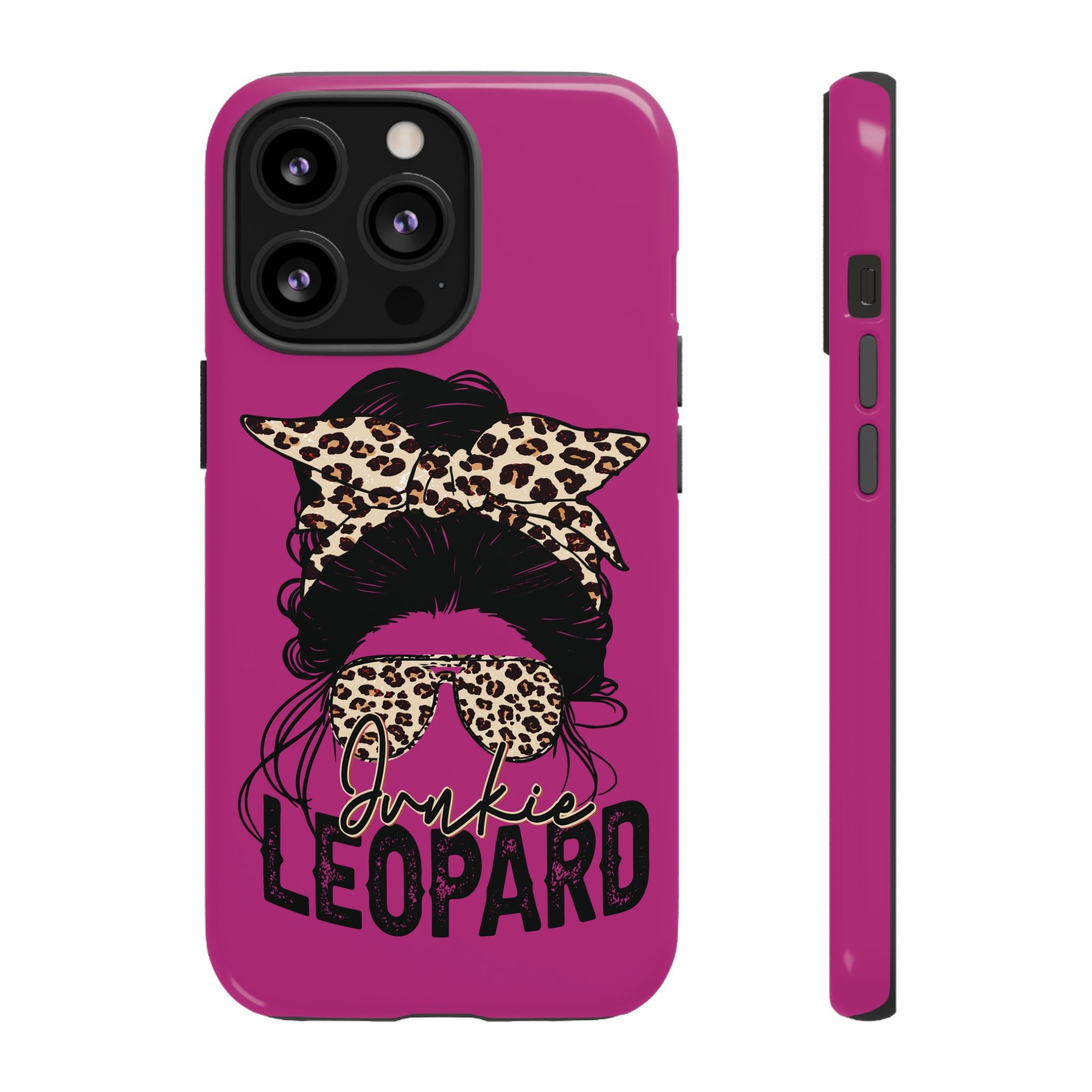 Leopard Junkie Tough Phone Case – Animal Print Protective Cover | Bold Aesthetic Phone Case | Wild & Stylish iPhone Case
