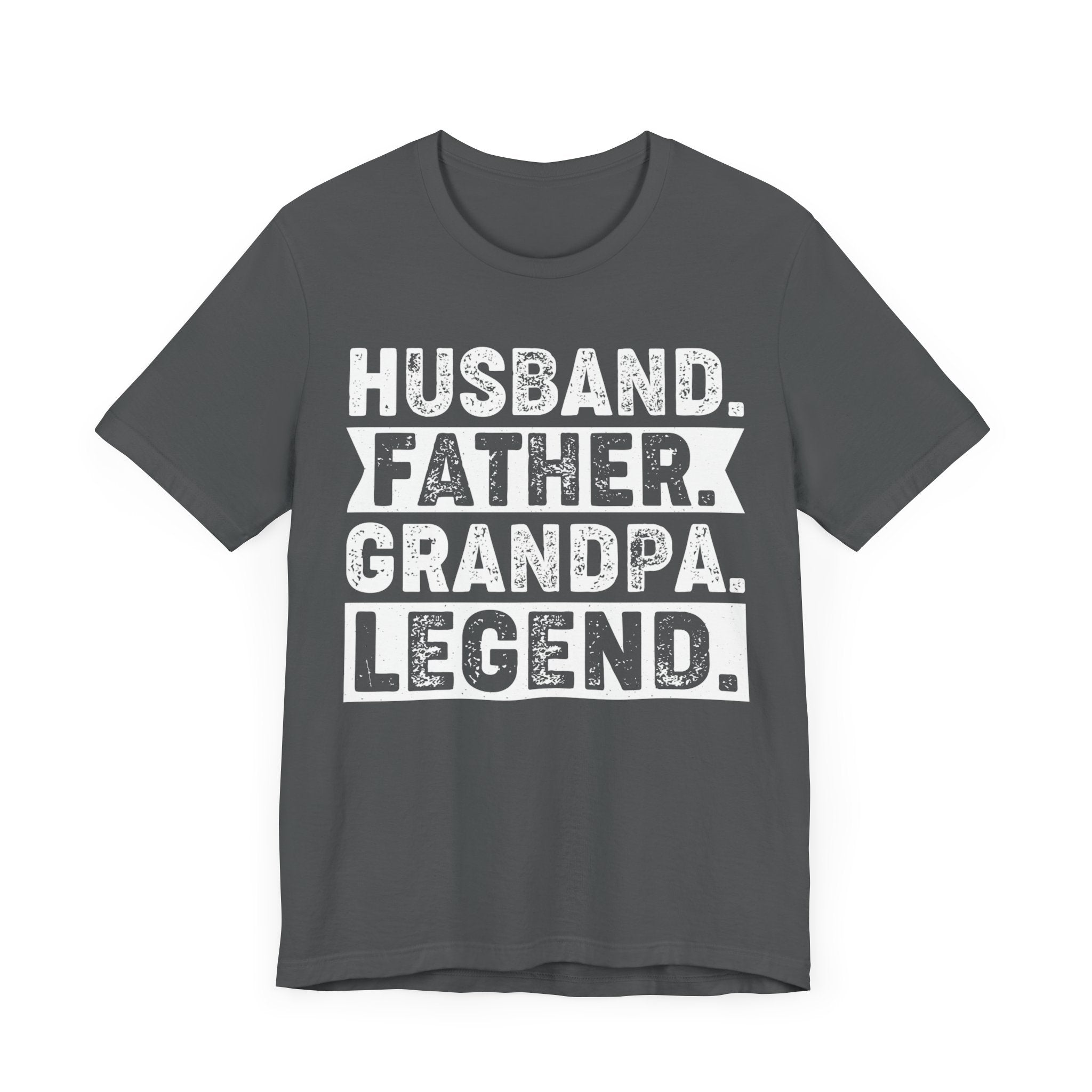 HUSBAND FATHER GRANDPA LEDGEND Unisex Jersey Short Sleeve Tee