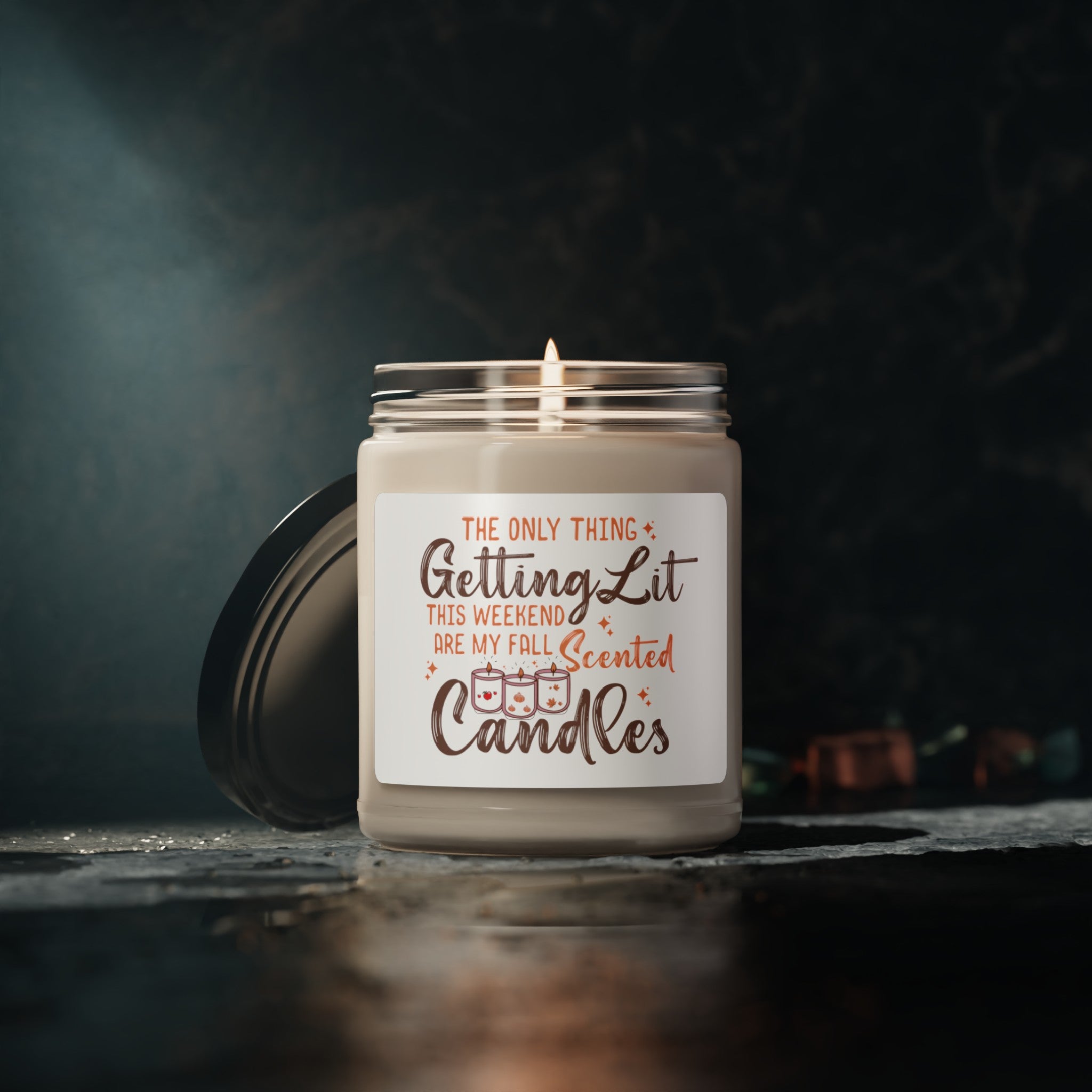 Enchanting Aroma 9oz Scented Candle with a side of Humor