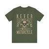 Never Underestimate an Old Man with a Motorcycle T-Shirt – Biker Dad Gift | Funny Biker Quote Shirt | Motorcycle Grandpa Tee