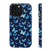 Blue Butterfly Phone Case – Aesthetic Protective Cover for iPhone & Samsung | Soft Glossy Slim Case | Nature Lover Gift