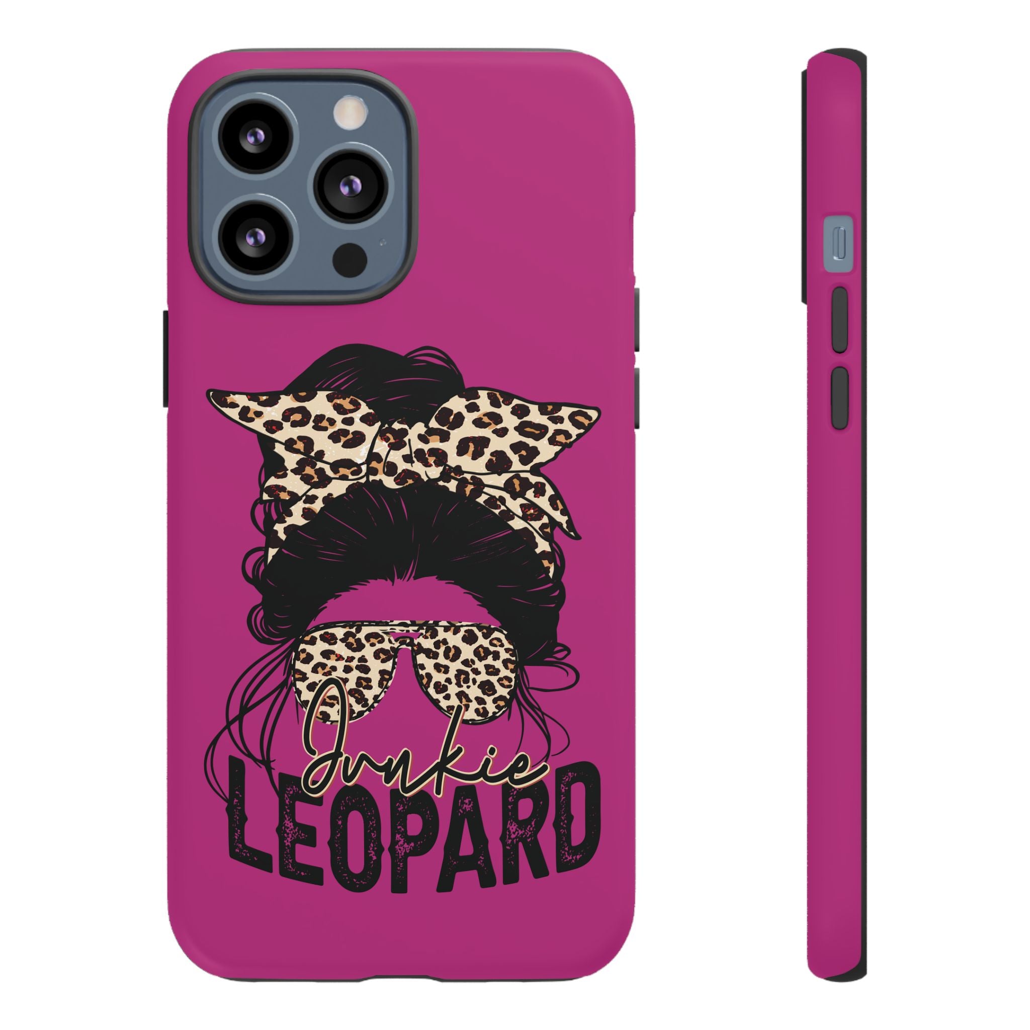 Leopard Junkie Tough Phone Case – Animal Print Protective Cover | Bold Aesthetic Phone Case | Wild & Stylish iPhone Case