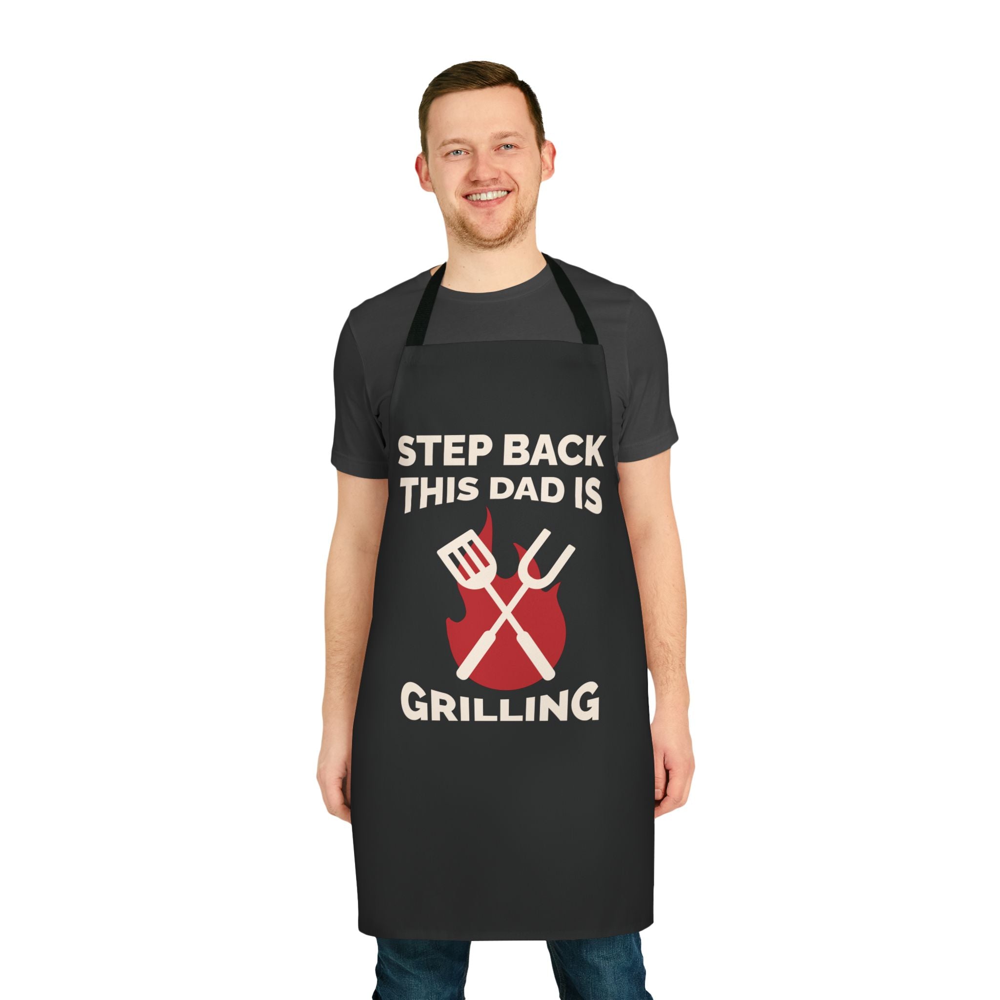 Step Back this dad is grilling