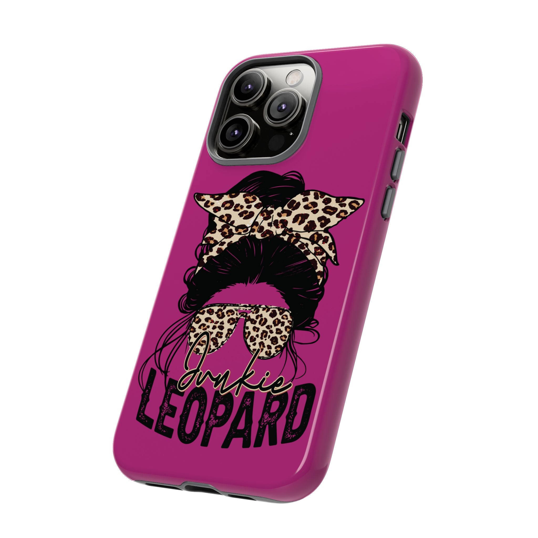Leopard Junkie Tough Phone Case – Animal Print Protective Cover | Bold Aesthetic Phone Case | Wild & Stylish iPhone Case