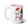 Jesus is the Reason Christmas Two-Tone Coffee Mugs, 15oz