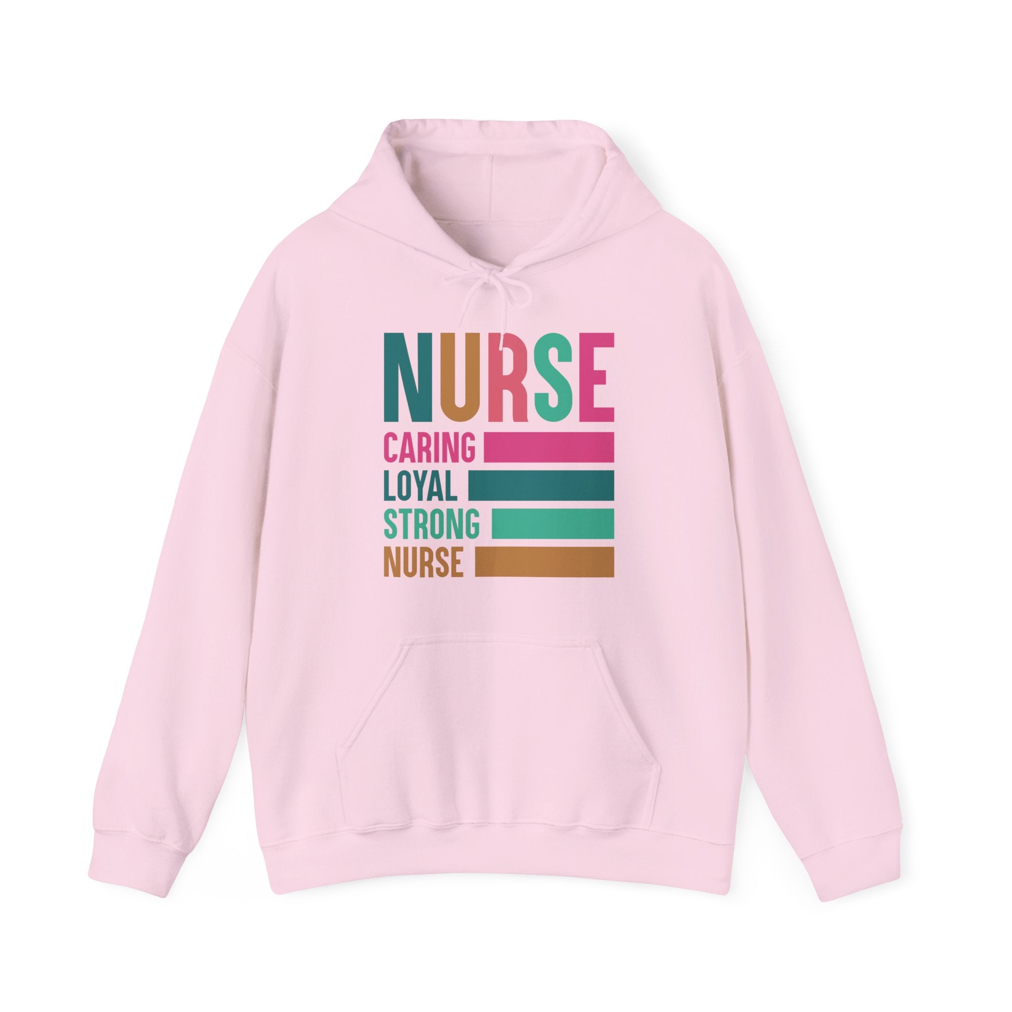 Nurse Appreciation Hoodie – Caring, Loyal, Strong Zip-Up Sweatshirt | Nurse Gift | Comfortable Nurse Zip Hoodie | Medical Staff Appreciation